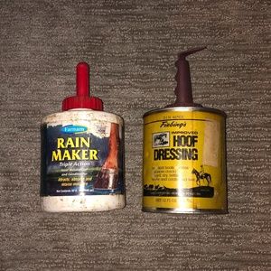 Horse Tack Bundle of 2 Hoof Oil/Dressing Cans Used